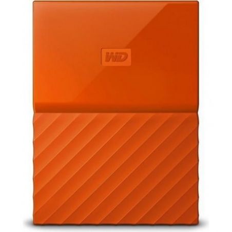Disco duro cifrado 2 TB externo (portátil) USB 3.0 AES de 256 bits naranja