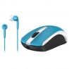 MOUSE INALAMBRICO GENIUS MH-8100 BLUE WIRELESS CHARGE BATERY FREE HEAD SET BLUE