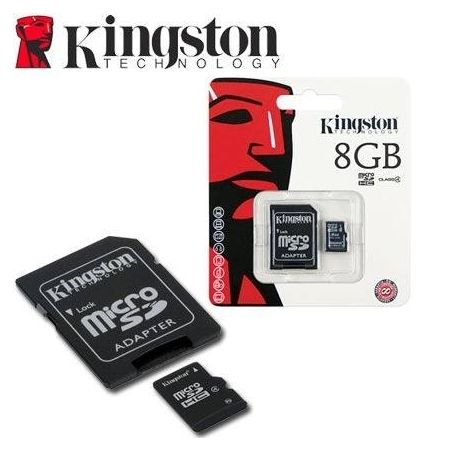 TARJETA MICRO KINGSTON MICRO SD 8GB + 1 ADAPTADOR