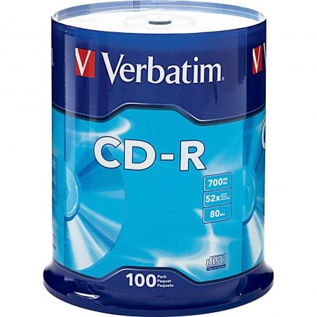 TORRE VERBATIM CD-R 80MIN/700MB 52X 100PK SPINDLE