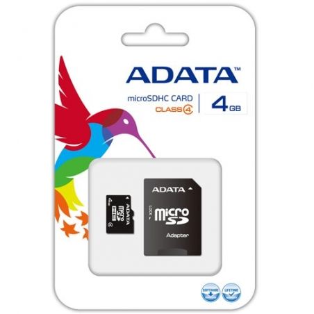 ADATA AUSDH4GCL4 MICRO-SD 4GB CLASE 4 ADAPTADOR SD