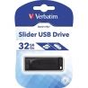 PENDRIVE VERBATIM 32GB SLIDER USB FLASH DRIVE - BLACK