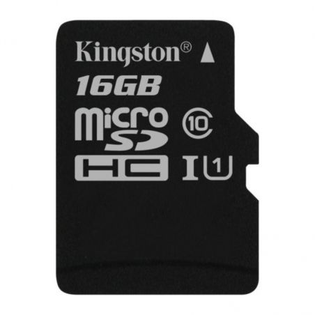 TARJETA DE MEMORIA MICRO MICRO SDHC 16GB KINGSTON CANVAS SELECT 80R CL10 UHS-I SINGLE PACK SIN ADAPTADOR