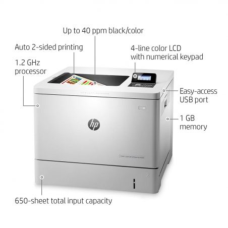 IMPRESORA LASER MULTIFUNCION A COLOR HP M553DN LASERJET ENTERPRISE 500  40PPMB/40PPMC/A4/INK507A