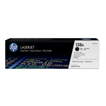 TONER HP 128A CE320AD BLACK DUAL PACK 1415/1525 2000 PAG X 2