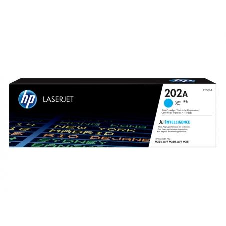 TONER HP 202A CF501A CYAN M254DW/M281FDW 1300 PAG