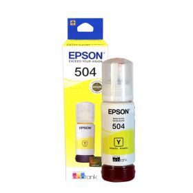 Botella de tinta epson 504 t504420-al yellow l4150/l4160/l6161/l6171/l6191
