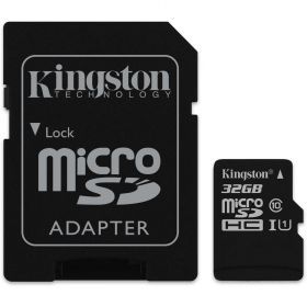 TARJETA DE MEMORIA FLASH KINGSTON CANVAS SELECT (ADAPTADOR MICROSDHC A SD INCLUIDO) - 32 GB