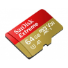 TARJETA DE MEMORIA FLASH SANDISK EXTREME (ADAPTADOR MICROSDXC A SD INCLUIDO) - 64 GB