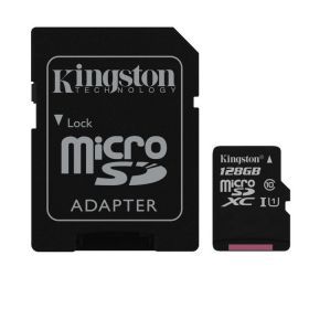 TARJETA DE MEMORIA FLASH KINGSTON  (ADAPTADOR MICRO SDXC A SD INCLUIDO) - 128 GB