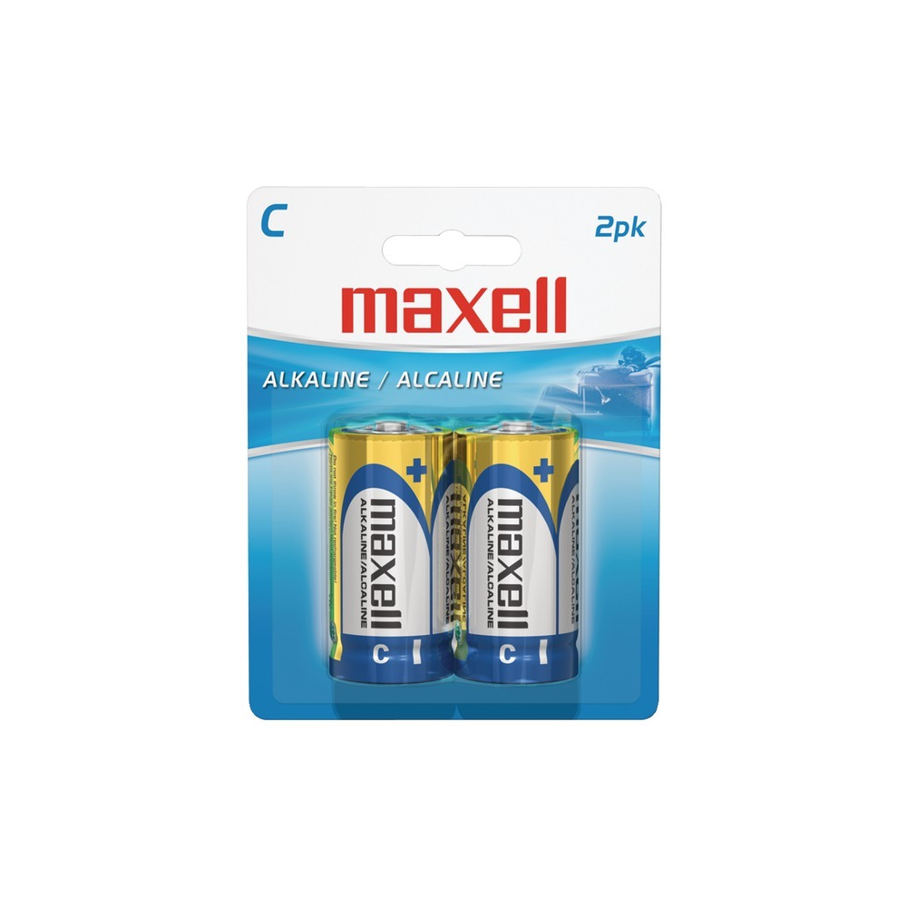 Batería alcalina tipo C marca Maxell (2 unidades por paquete) – Do it Center