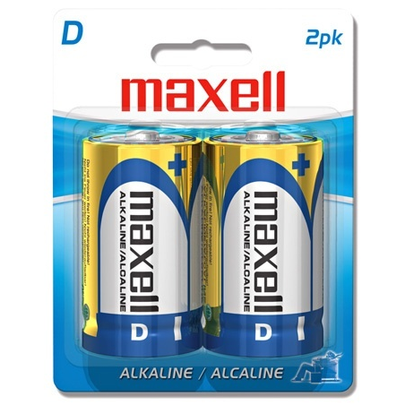Pilas Alcalina Tipo D MAXELL X 2 Uds - Megamaxi