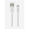 CABLE MICRO USB ENERGIZER USB 1.2MT - SILVER