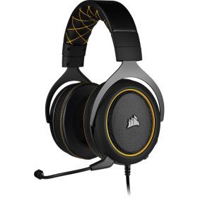 Headset Corsair modelo Hs60 Surround Gaming Yellow black