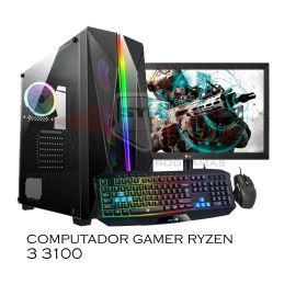 Computador Gaming Ryzen 3 3100/ 8gb/ Ssd 240gb/ gt 1030 2gb/ Monitor 19.5pulg