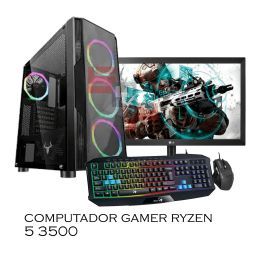 Computador Gamer Amd Ryzen 5 3500, 8gb, ssd 240gb, video gtx 1650 4gb, monitor 19.5 pulg