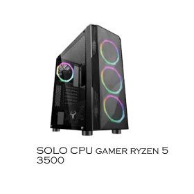 Solo Cpu Gamer Amd Ryzen 5 3500, 8gb, ssd 240gb, video gtx 1650 4gb