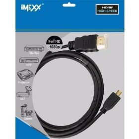 Cable Imexx Hdmi - Micro Hdmi 1.8mt Negro