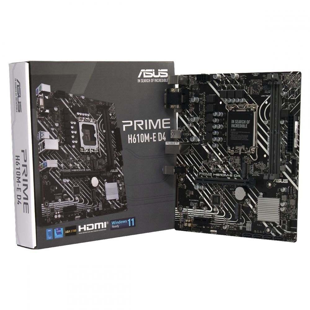 ASUS PRIME H610M-A D4 Intel H610 マザーボードLGA 1700コンピュータ