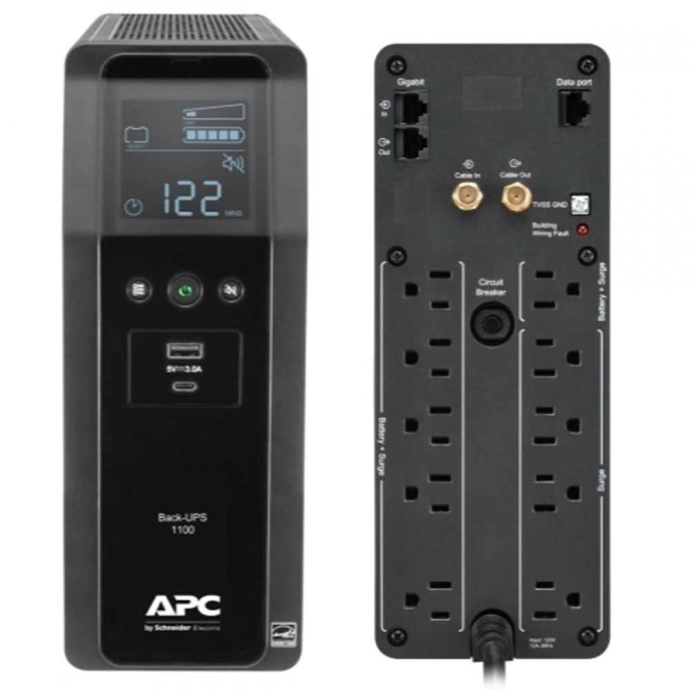 Ups Apc Br1100m2-lm Interactivos 120v Pantalla Lcd 600vatios