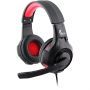 AUDIFONO + MICROFONO GAMER XTECH ON EAR IXION USB 3.5mm NEGRO-ROJO